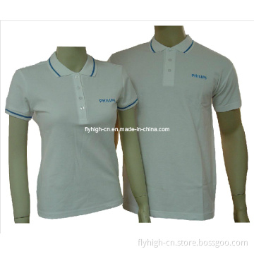Couple (men's and women's) White Color Polo Shirt (026)